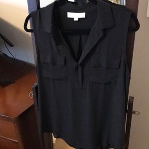 Loft black sleeveless top
